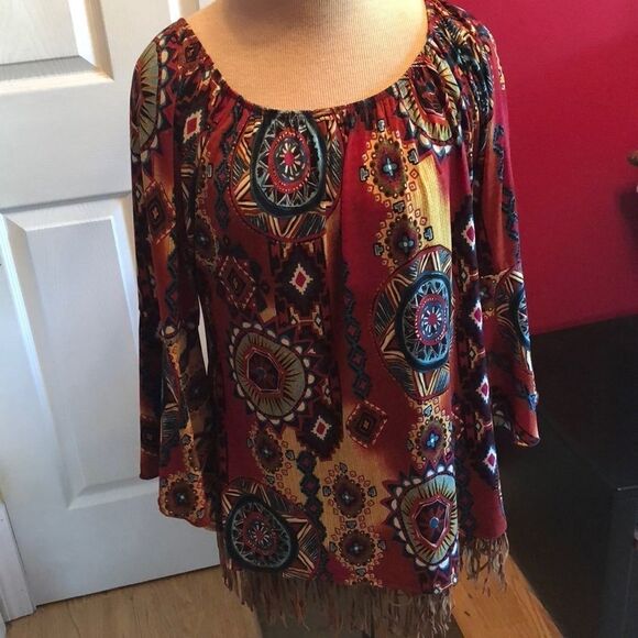 2b together boho styled top sz M - Picture 2 of 8